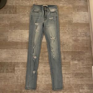 Light wash jeans